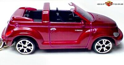 RARE! KEY CHAIN CHERRY/CRANBERRY RED CHRYSLER PT CRUISER CONVERTIBLE LTD EDITION