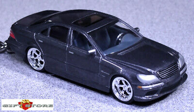KEY CHAIN GREY MERCEDES S CLASS KLASS S350 S430 S500 S55 S65 AMG V8 KOMPRESSOR